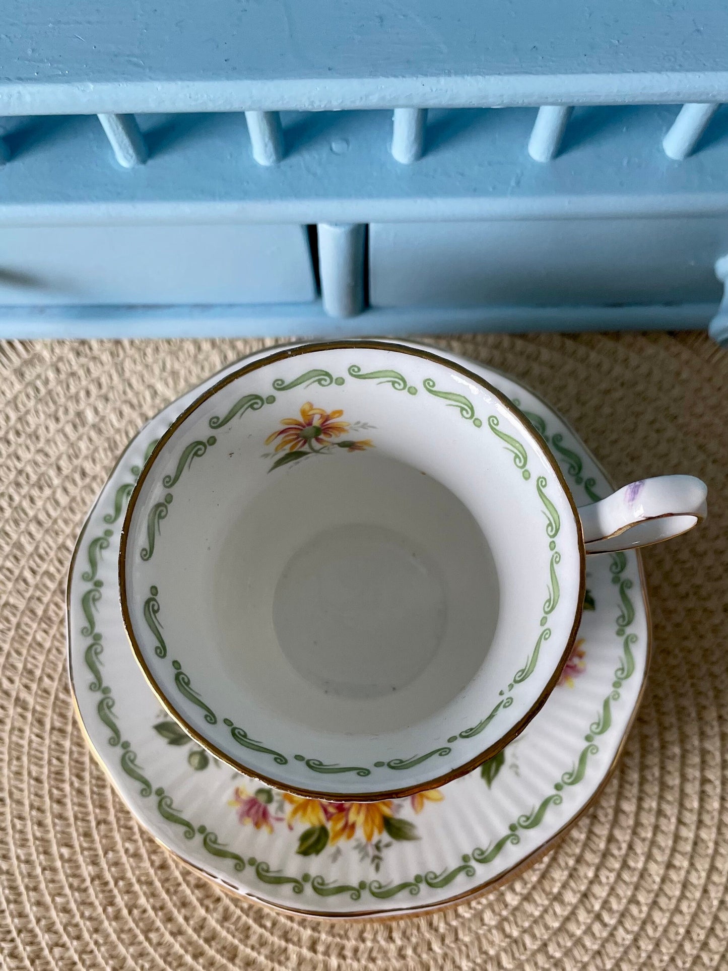 Vintage Royal Queens Bone China 'November' Lady Sized Teacup
