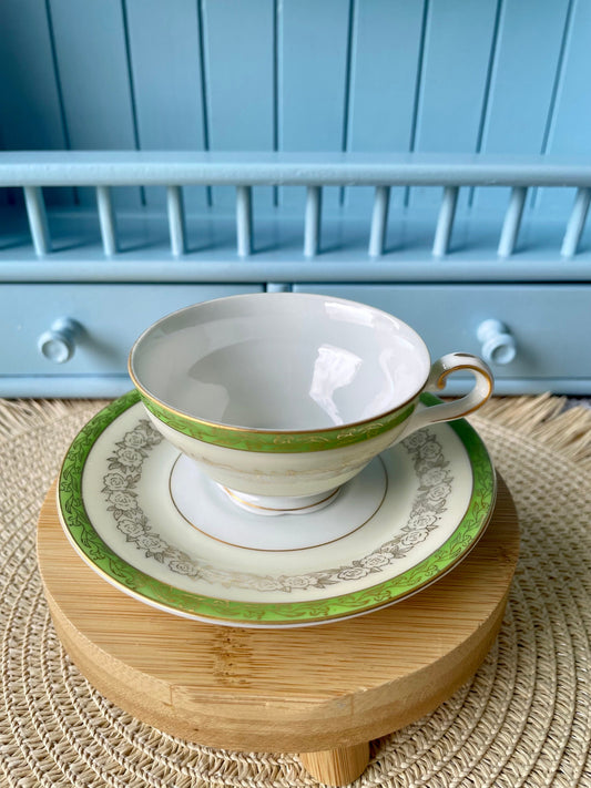 Elegance & Charm: Vintage Hanson Porcelain Espresso Cup Set