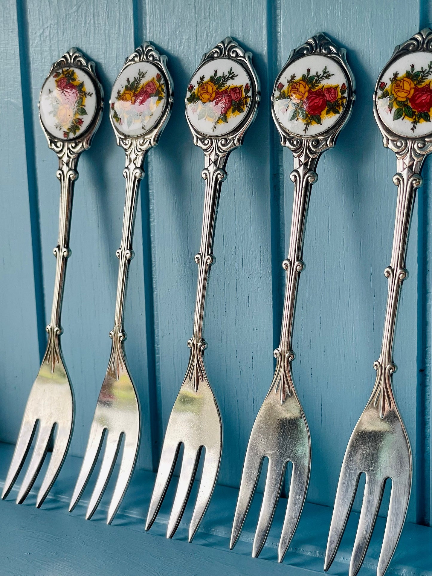 Vintage Royal Albert "Old Country Roses" Set of 6 Forks