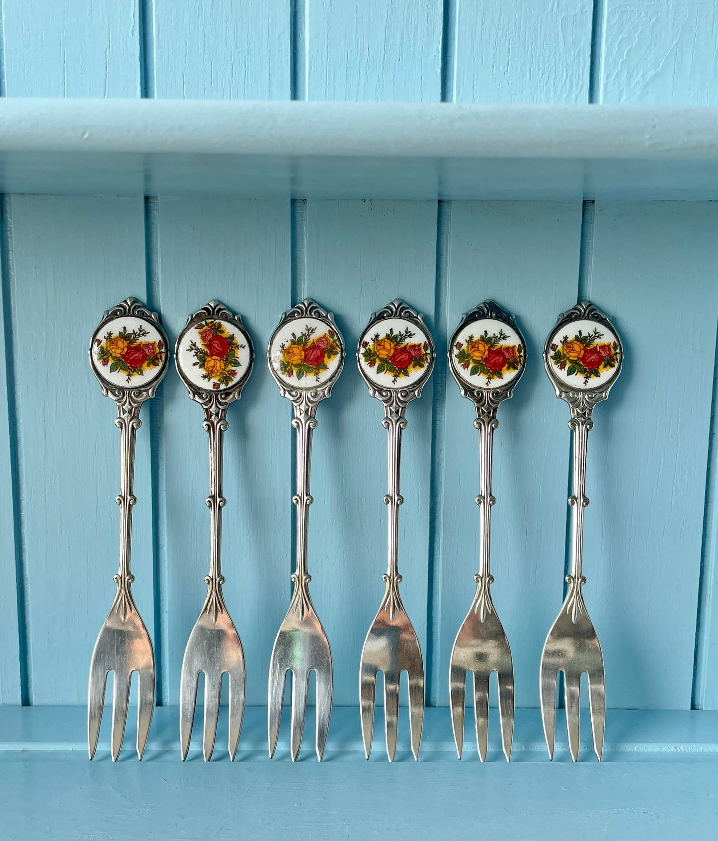 Vintage Royal Albert "Old Country Roses" Set of 6 Forks