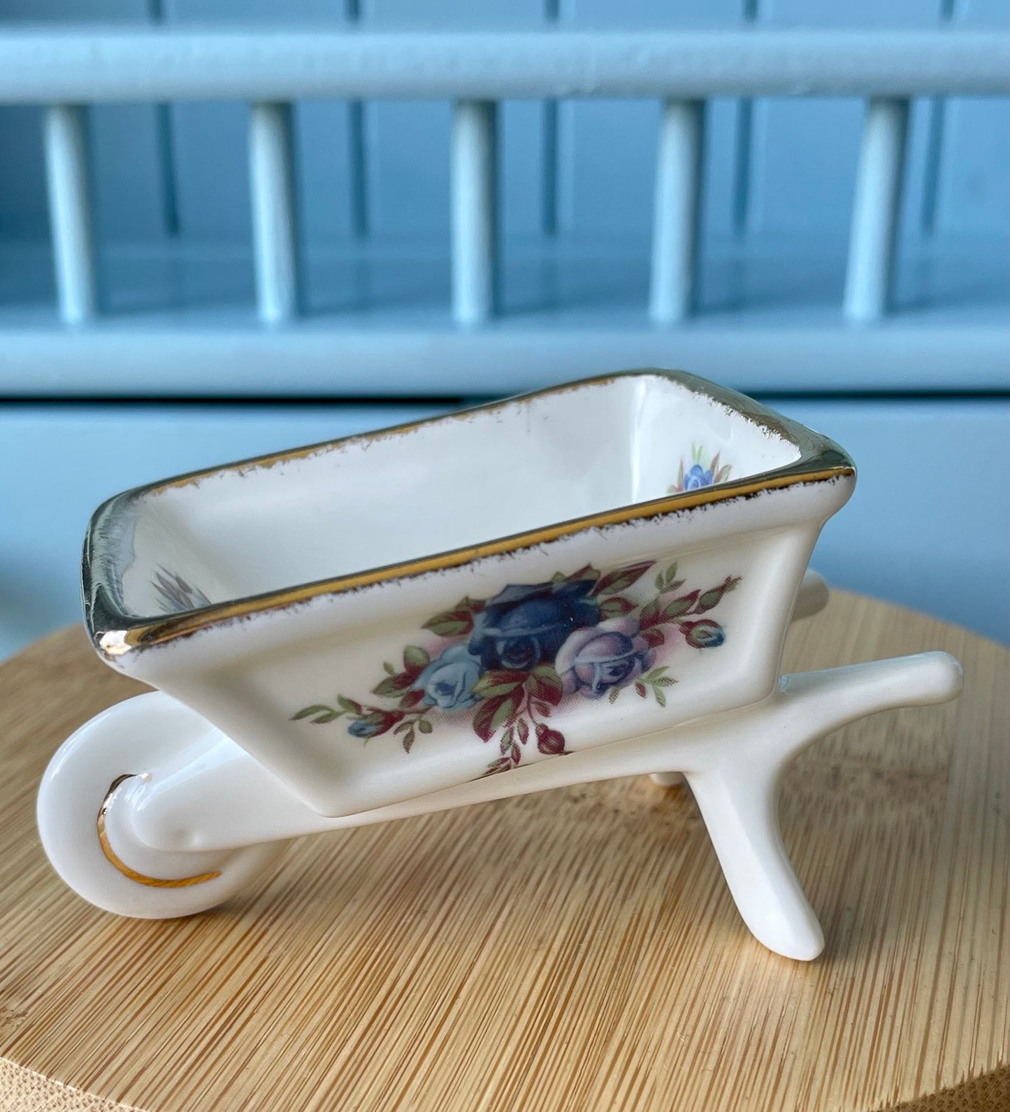 Vintage Royal Albert Moonlight Wheelbarrow Figurine