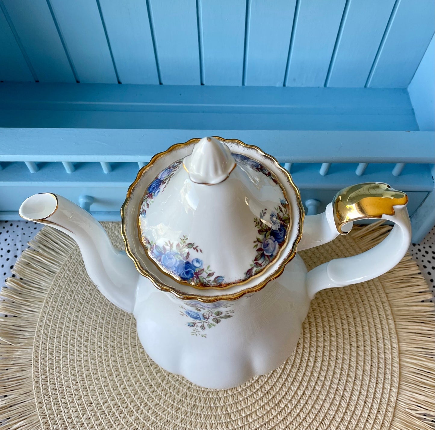 Vintage Large 1.5L Royal Albert "Moonlight Rose" CoffeePot