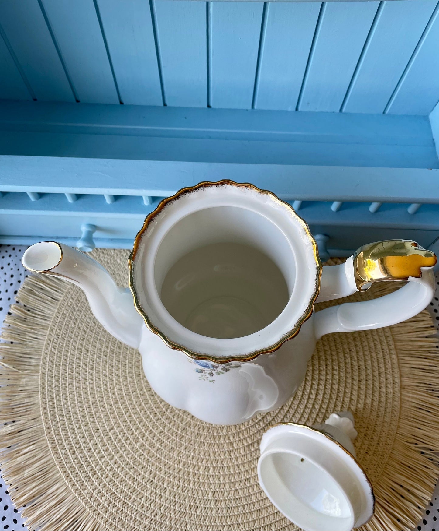 Vintage Large 1.5L Royal Albert "Moonlight Rose" CoffeePot