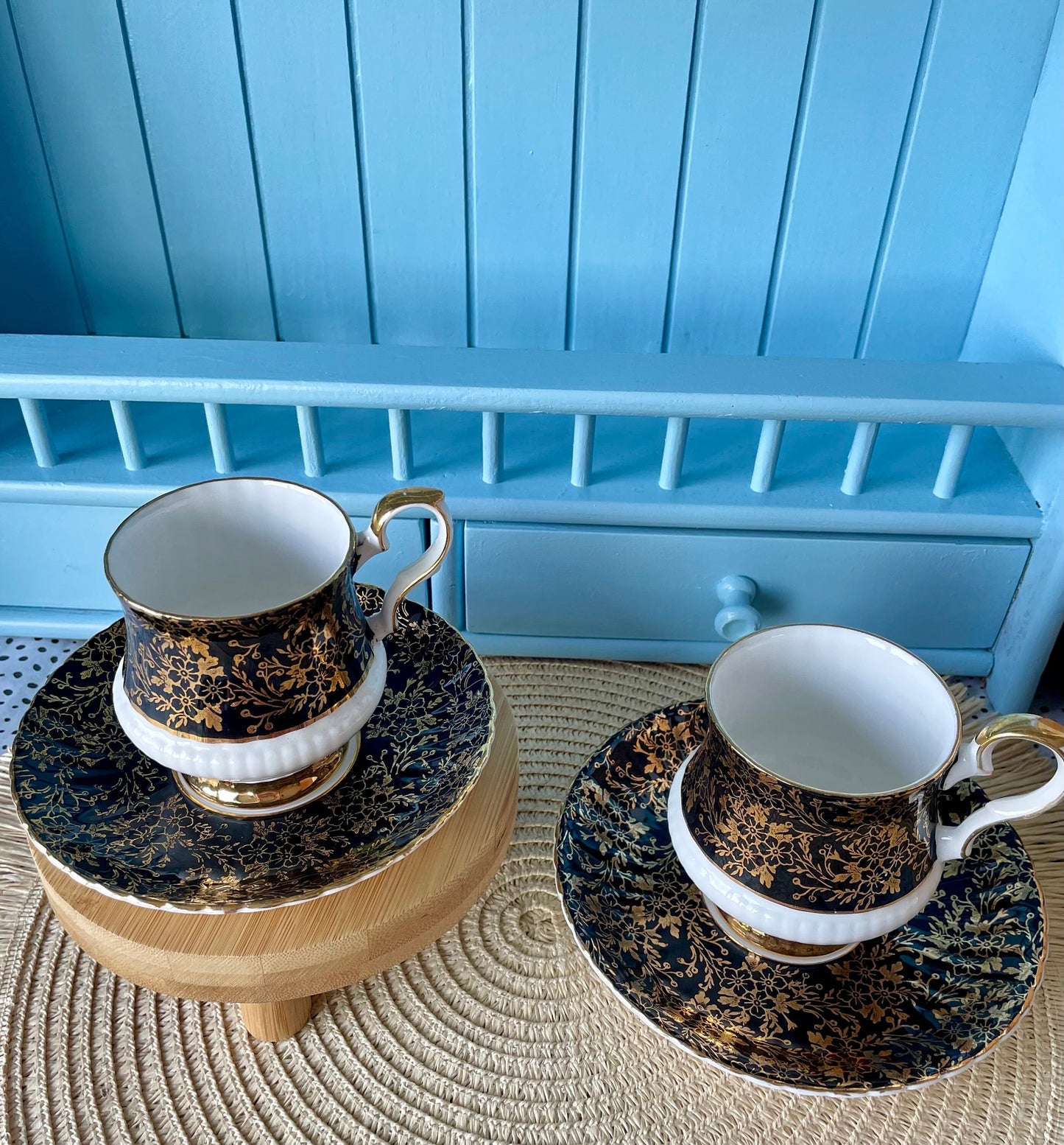Vintage 'Royal Windsor Male and Female TeaCup Set
