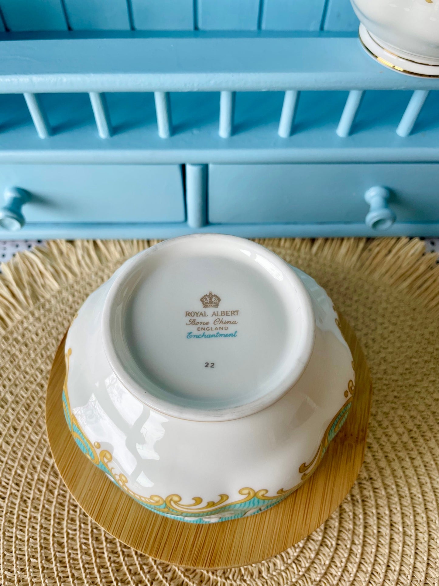 Hard To Find Vintage Royal Albert 'Enchantment' Large Sugar