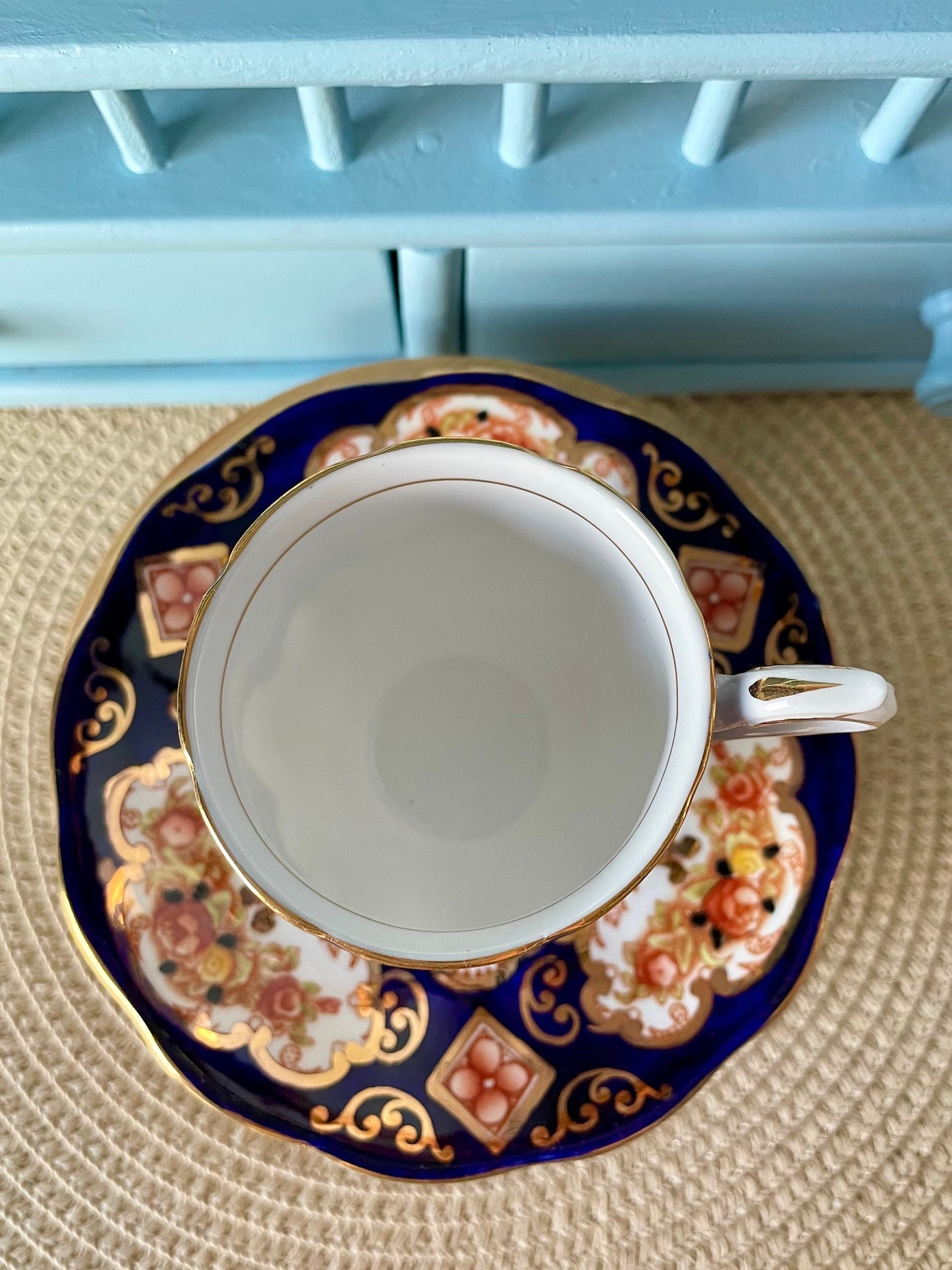 Set Of Two Royal Albert "Heirloom" Espresso & Saucers