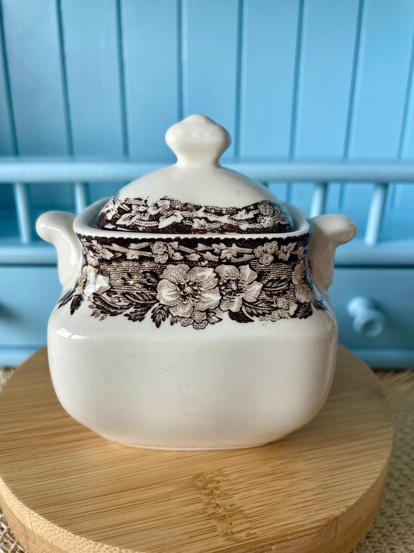 Vintage Enoch Wedgwood Tunstall "Malverne" Sugar Jar