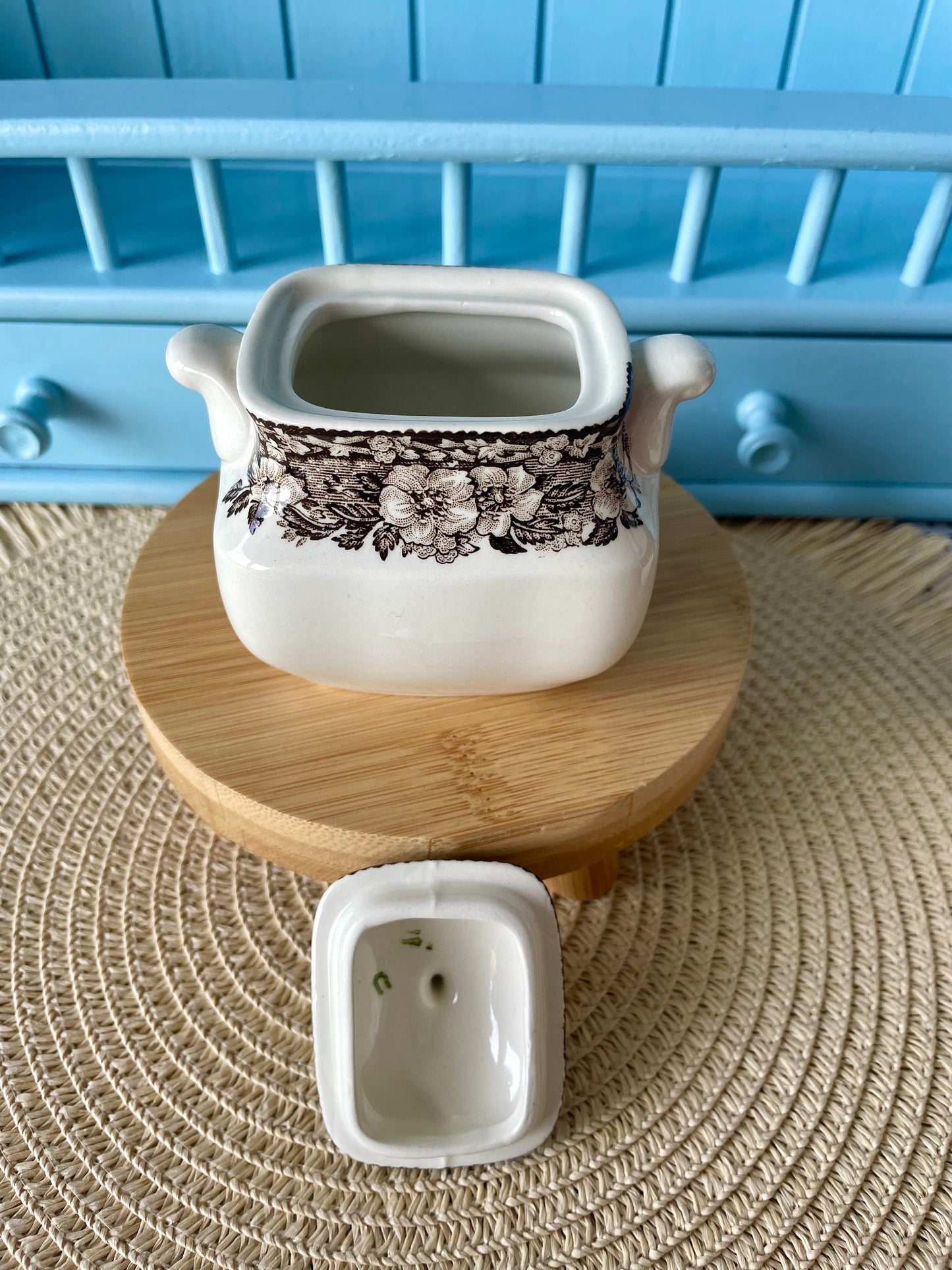 Vintage Enoch Wedgwood Tunstall "Malverne" Sugar Jar
