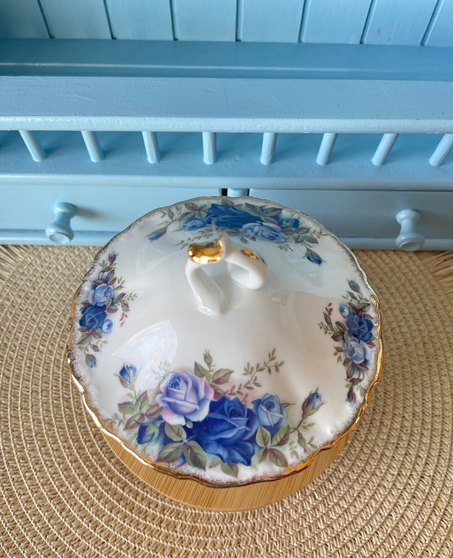 Vintage Royal Albert Moonlight Candy Bowl with Lid