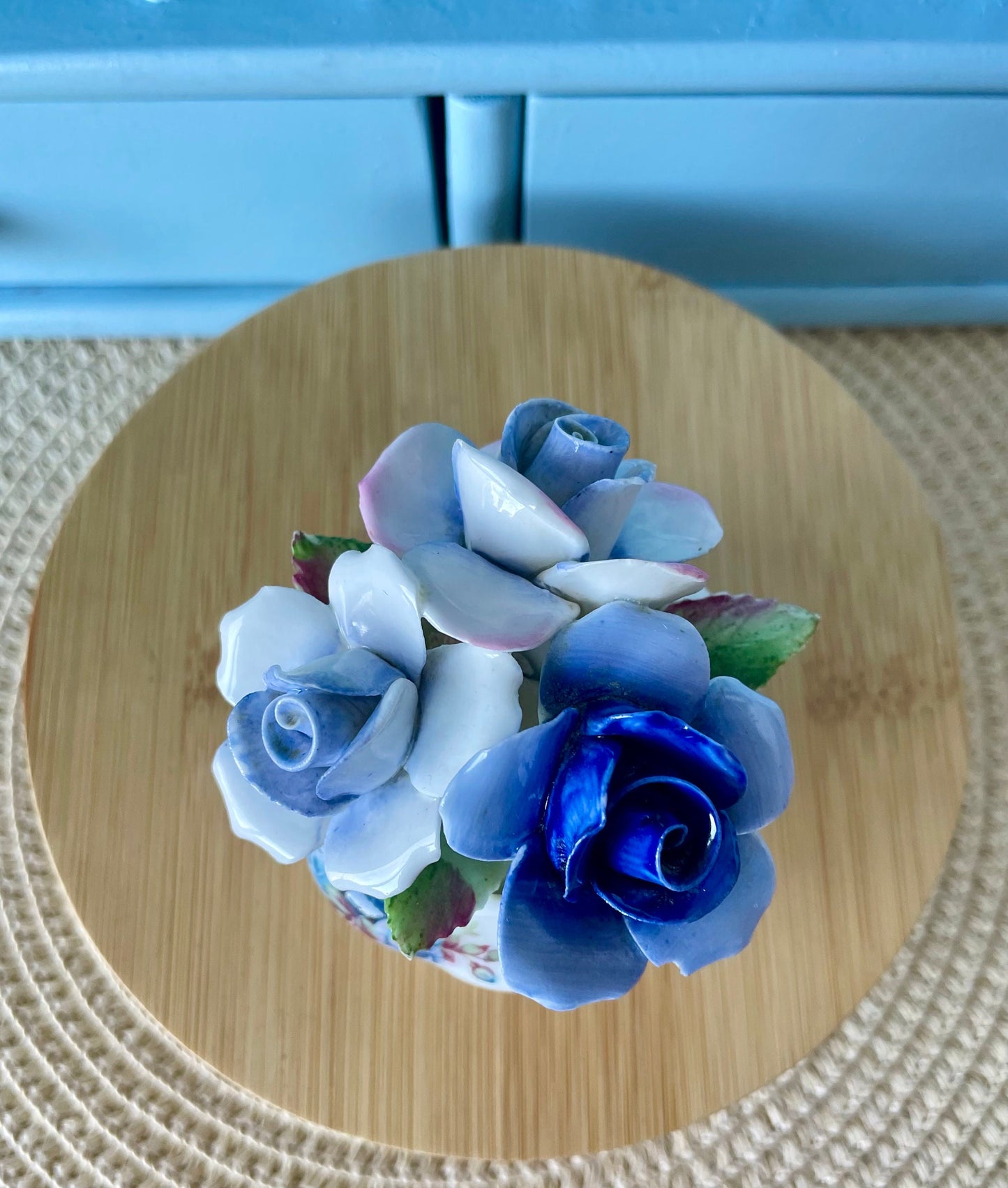 Rare Royal Albert Moonlight Rose Porcelain Flower Bouquet |