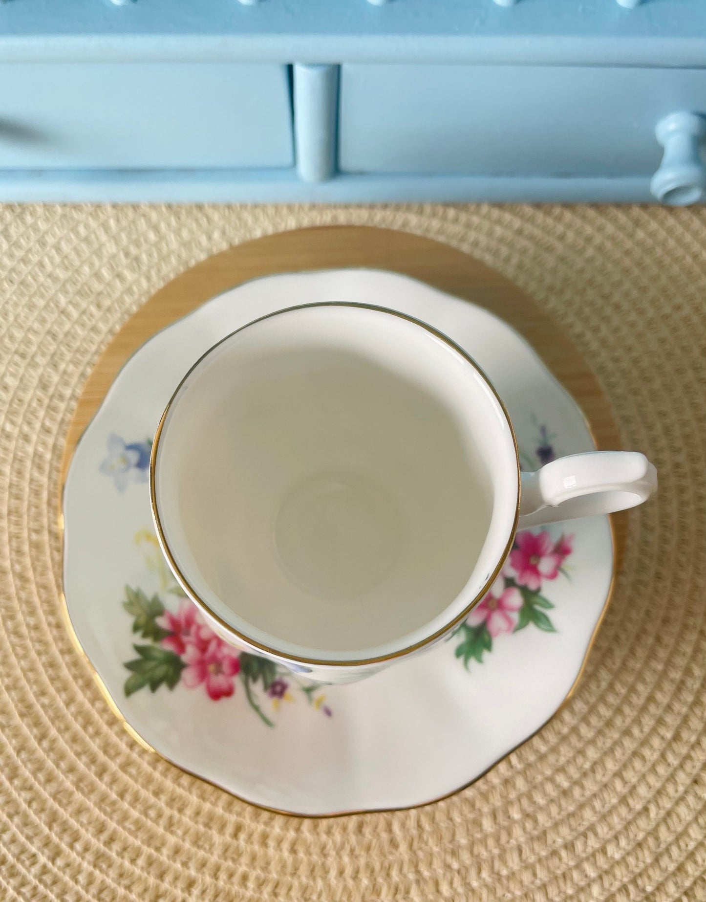 Vintage Royal Albert 'Easter Design' Espresso Cup & Saucer
