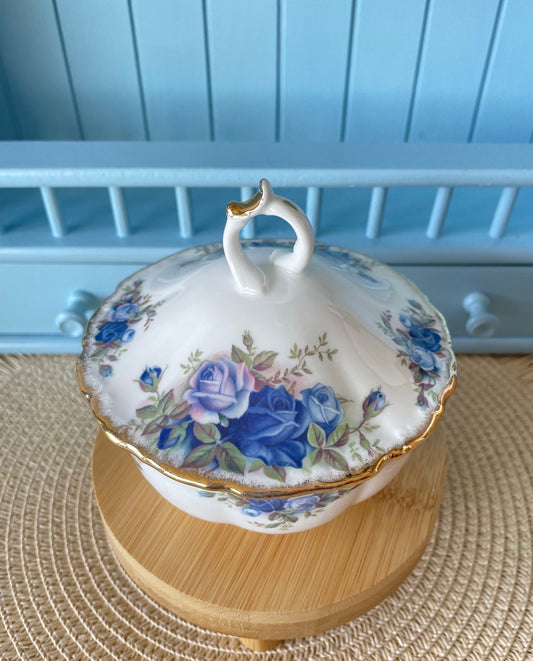 Vintage Royal Albert Moonlight Candy Bowl with Lid