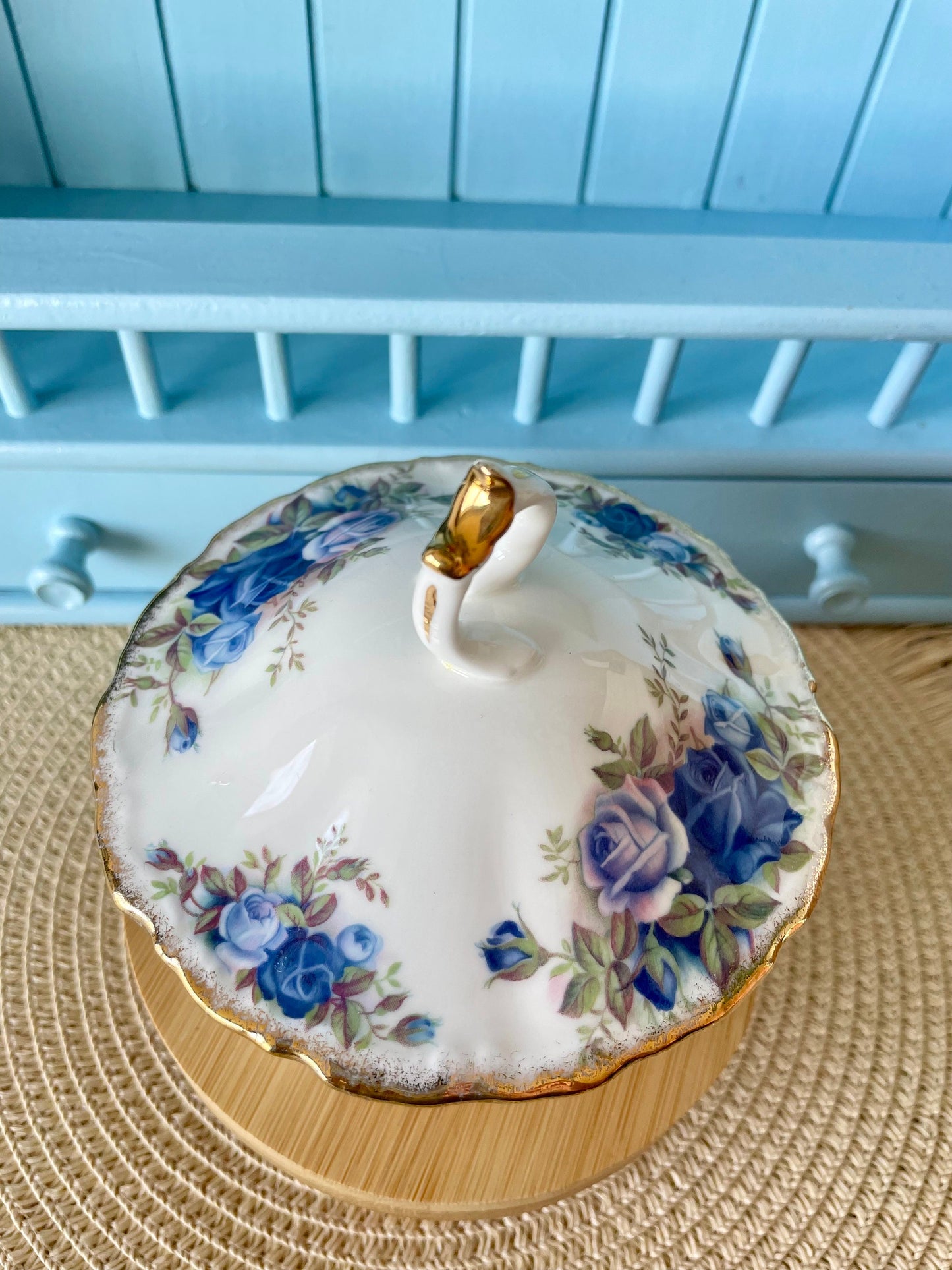 Vintage Royal Albert Moonlight Candy Bowl with Lid