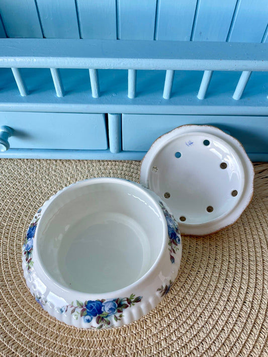 Vintage Royal Albert Moonlight Rose Pot Pourri Dish