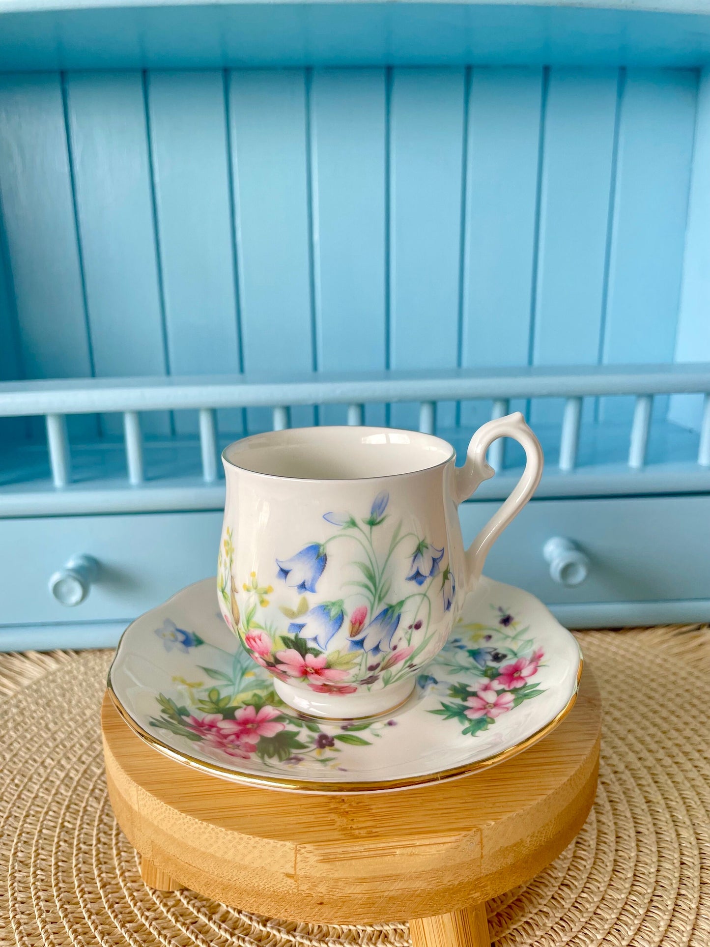Vintage Royal Albert 'Easter Design' Espresso Cup & Saucer