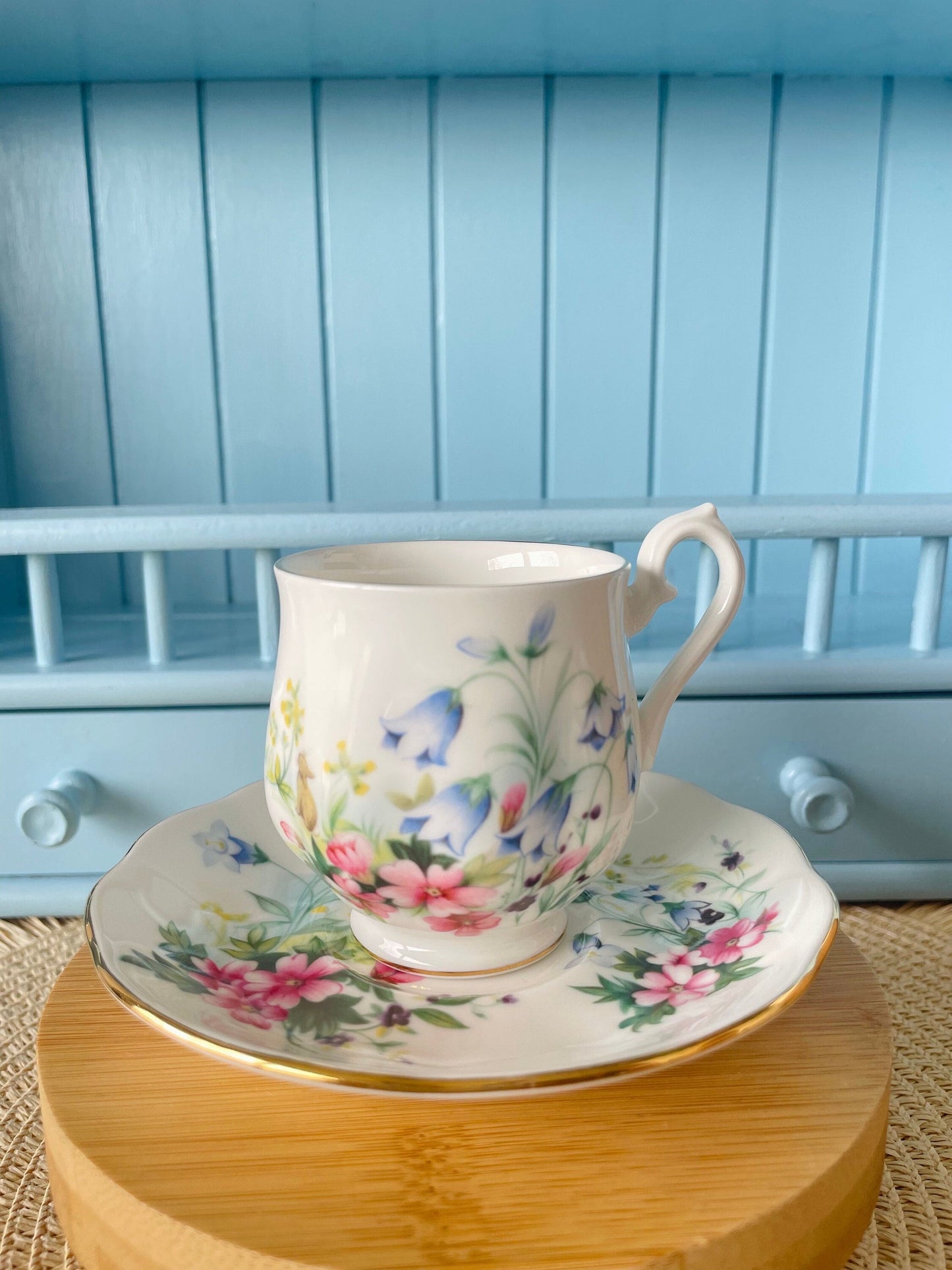 Vintage Royal Albert 'Easter Design' Espresso Cup & Saucer