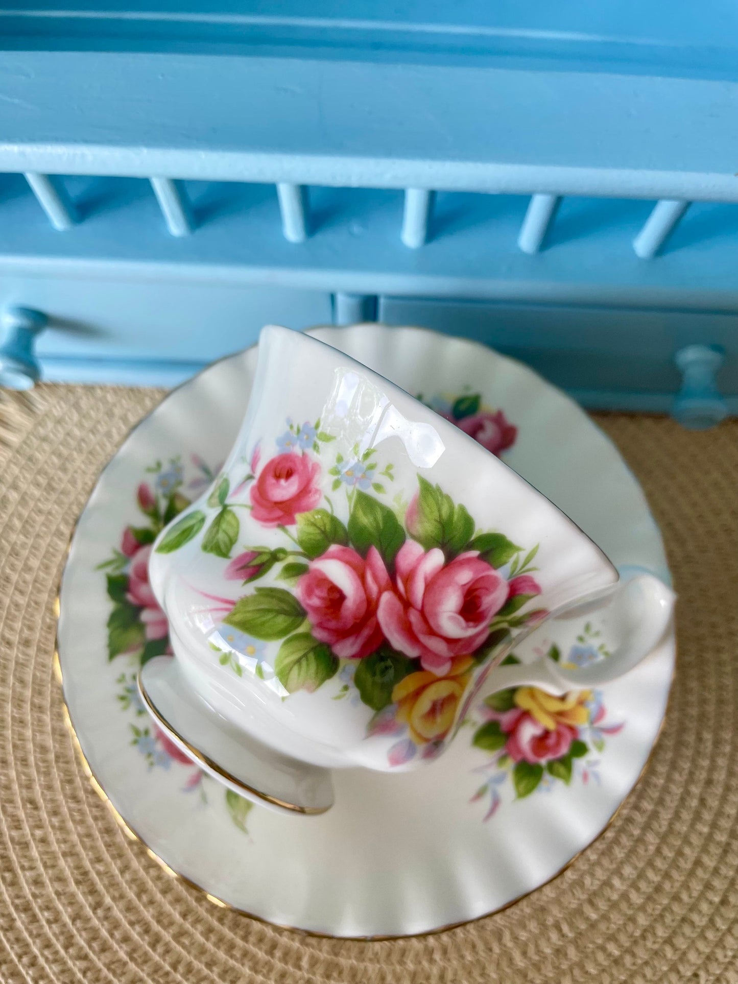 Vintage Royal Albert Summertime Series Gentleman Size TeaCup