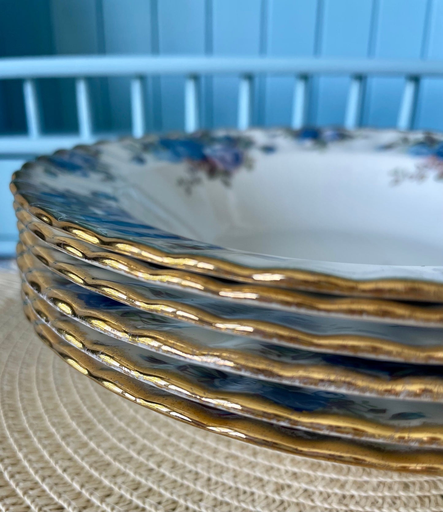 Vintage Royal Albert 'Moonlight Rose' Soup Plate