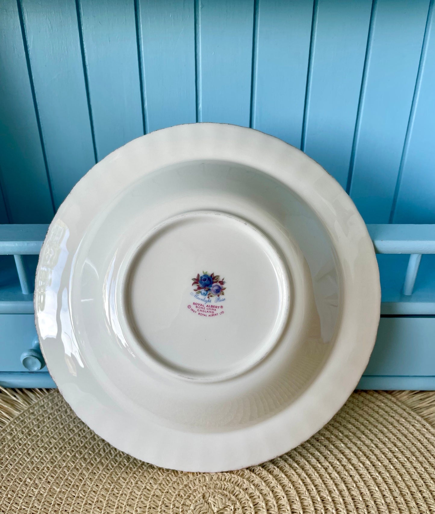 Vintage Royal Albert 'Moonlight Rose' Soup Plate