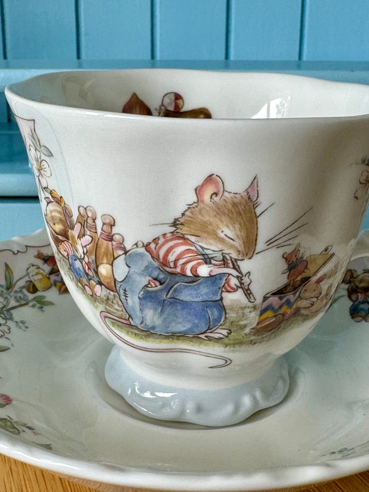 Hard to Find Vintage Royal Doulton 'Birthday' Teacup Set fro