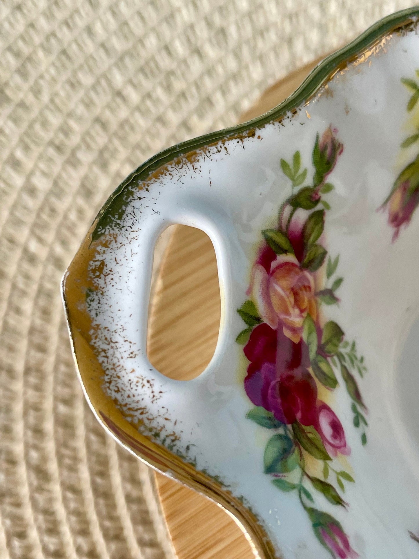 Vintage Royal Albert "Old Country Roses" Bone China Peanut Dish