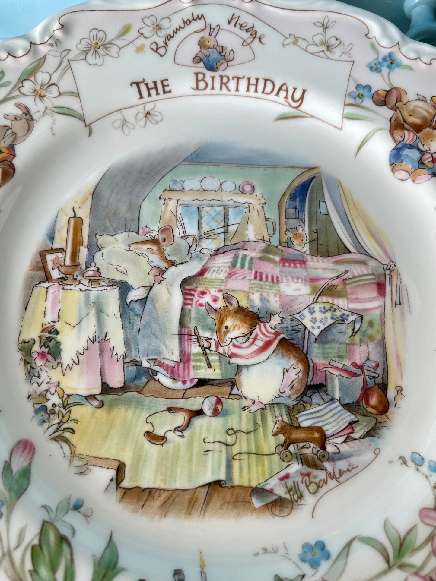 Hard 2 Find Vintage Royal Doulton 'Birthday' Plate & Trinket