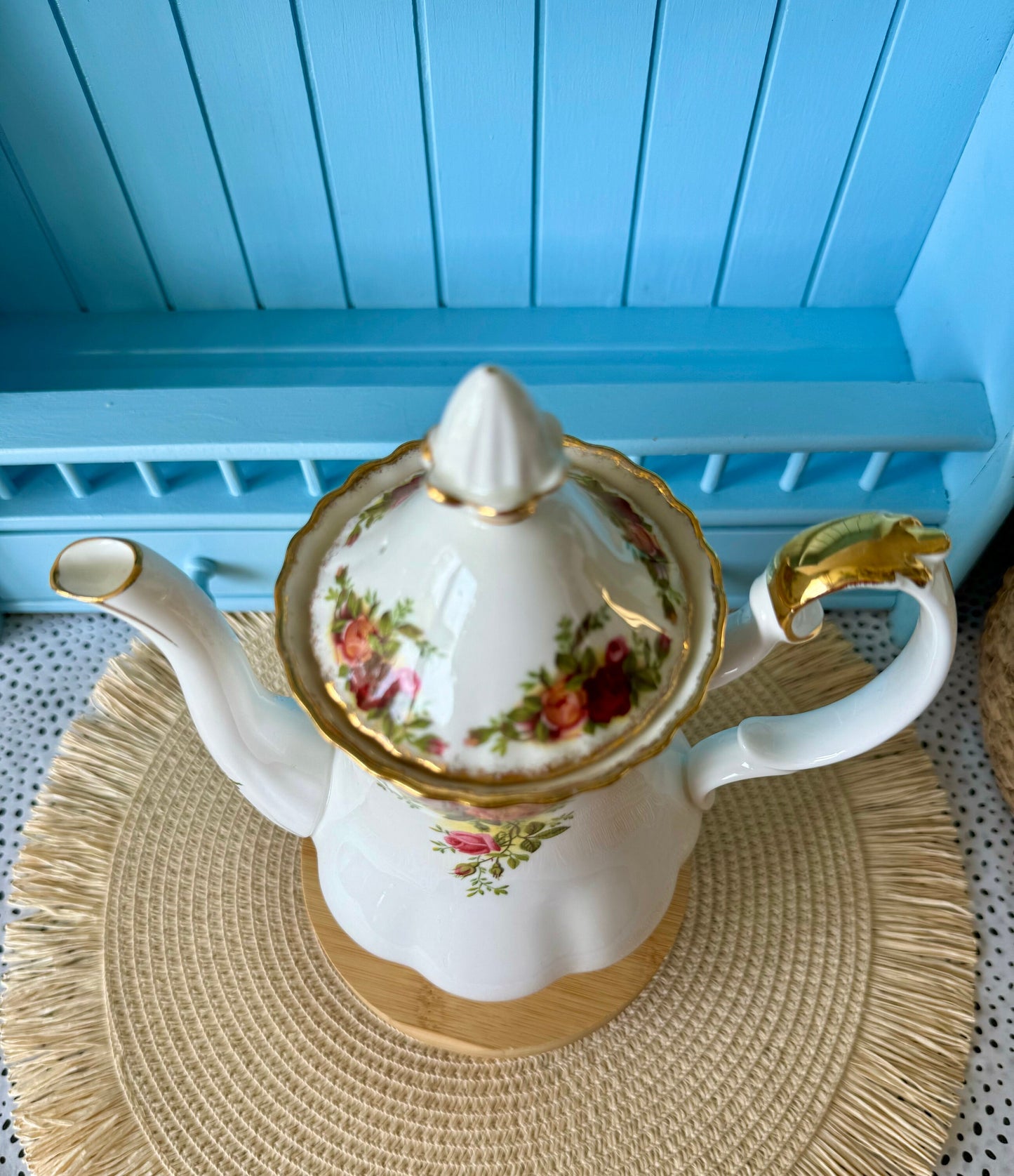 Vintage Royal Albert 'Old Country Roses' Medium Coffee Pot