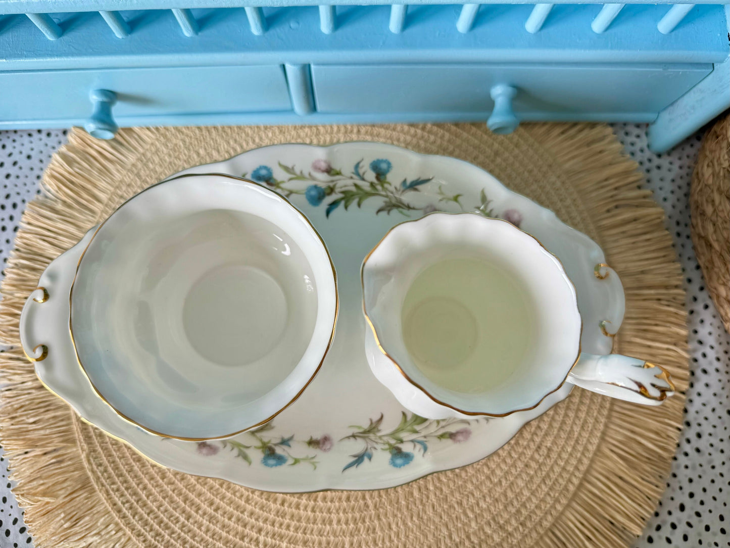 Vintage Royal Albert "Brigadoon Thistle Creamer Set