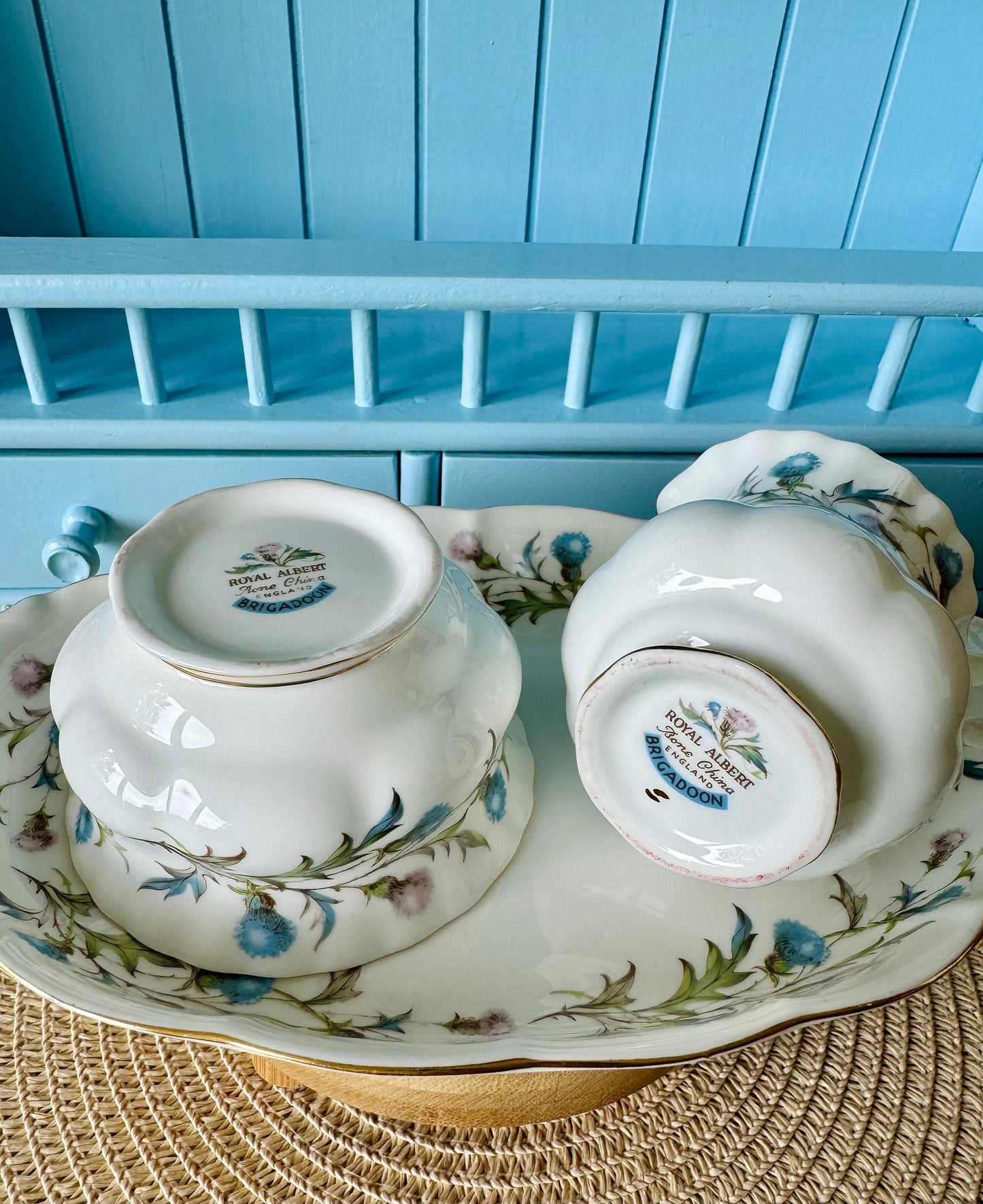 Vintage Royal Albert "Brigadoon Thistle Creamer Set