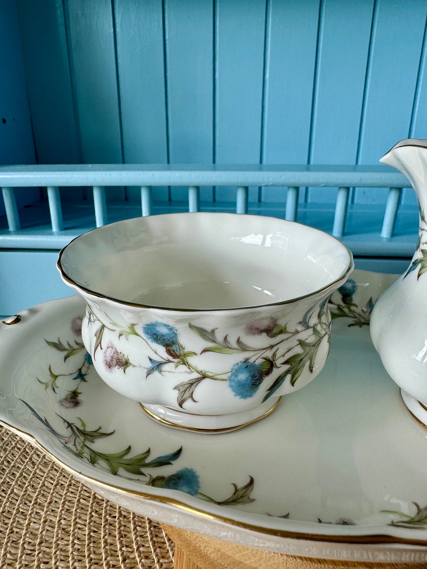 Vintage Royal Albert "Brigadoon Thistle Creamer Set