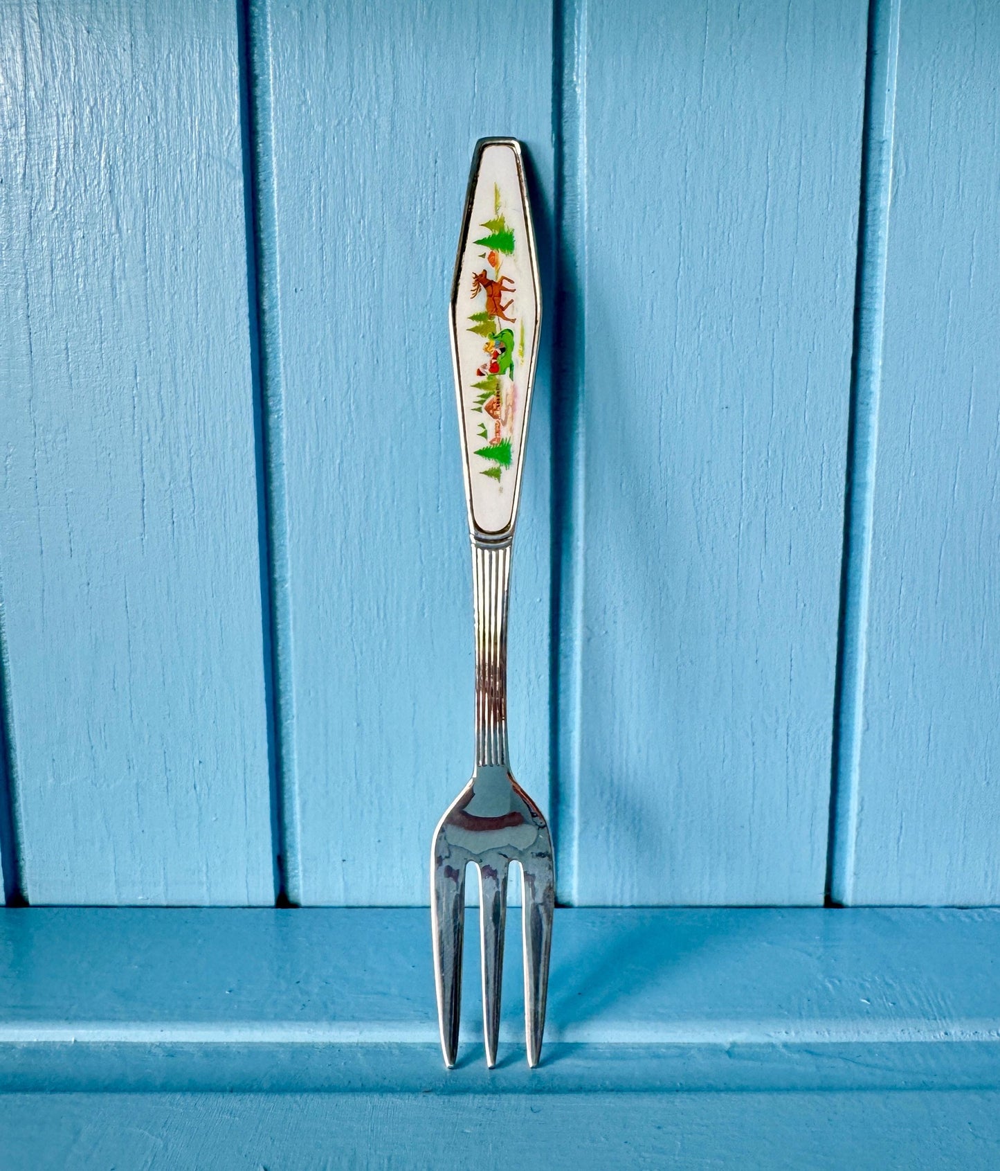 Vintage H.C.U Silver Plated "Christmas" Forks