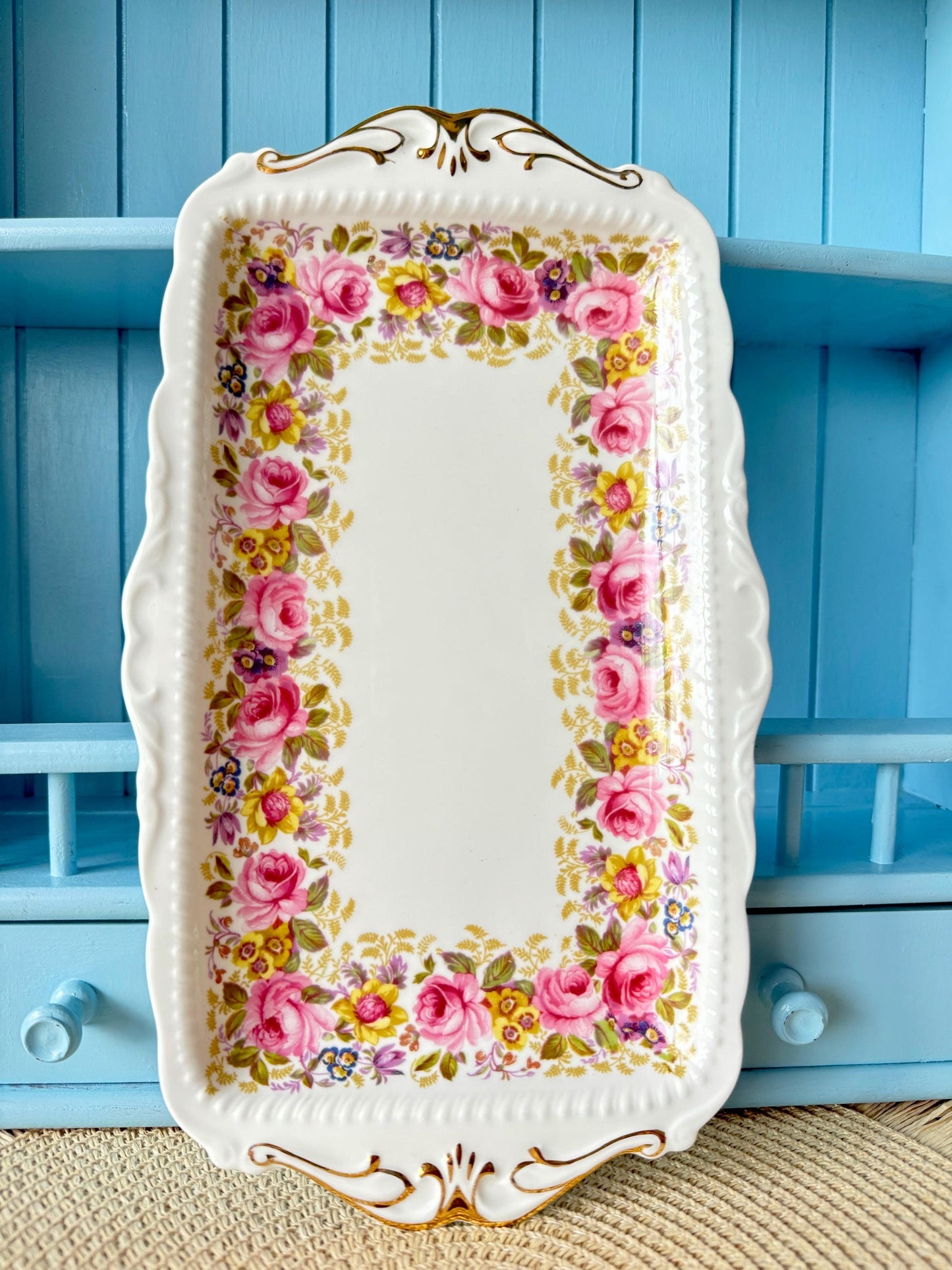 Hard To Find Vintage Royal Albert "Serena" Cake Plate