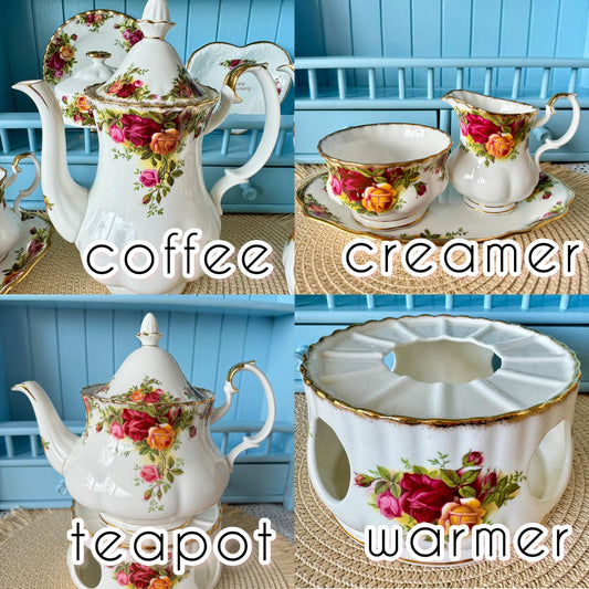 Vintage Royal Albert "Old Country Roses" Different Sized Tea