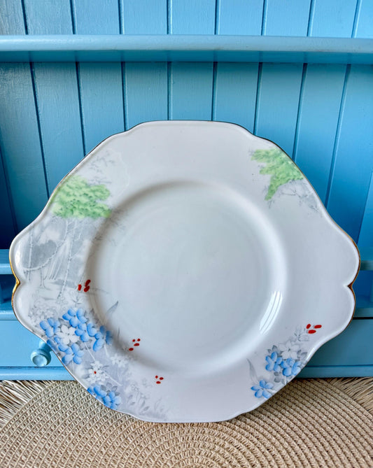 Rare Vintage Paragon "Woodland Bluebell"  Round Cake Plate S