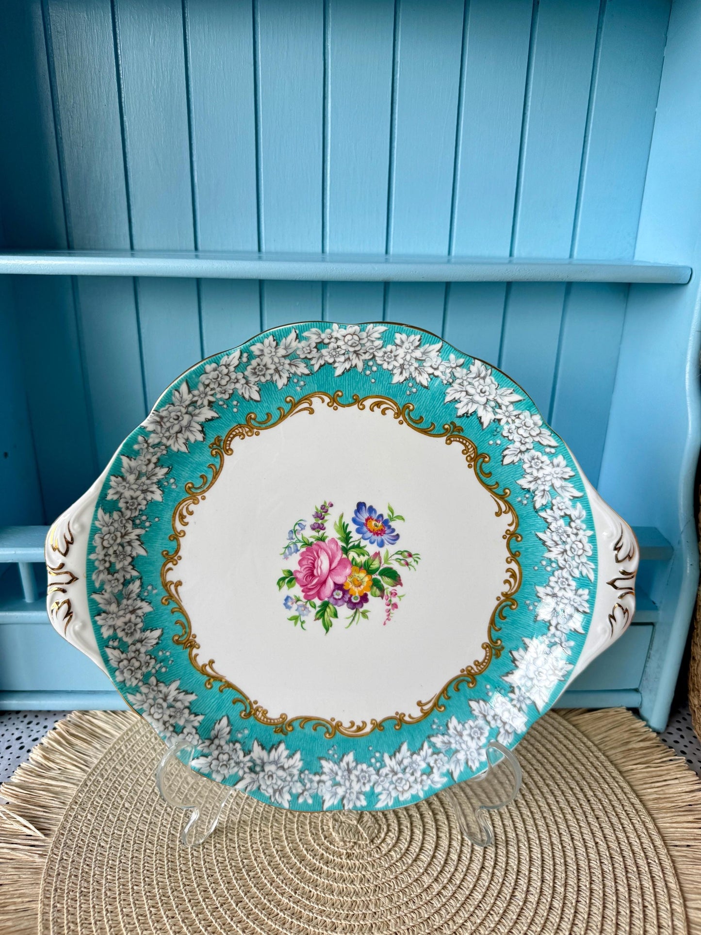 Vintage Royal Albert "Enchantment" Round Cake Plate
