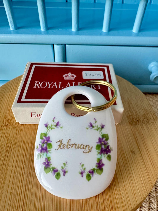 Rare Find Vintage Royal Albert 'Flower of the Month'  Golden