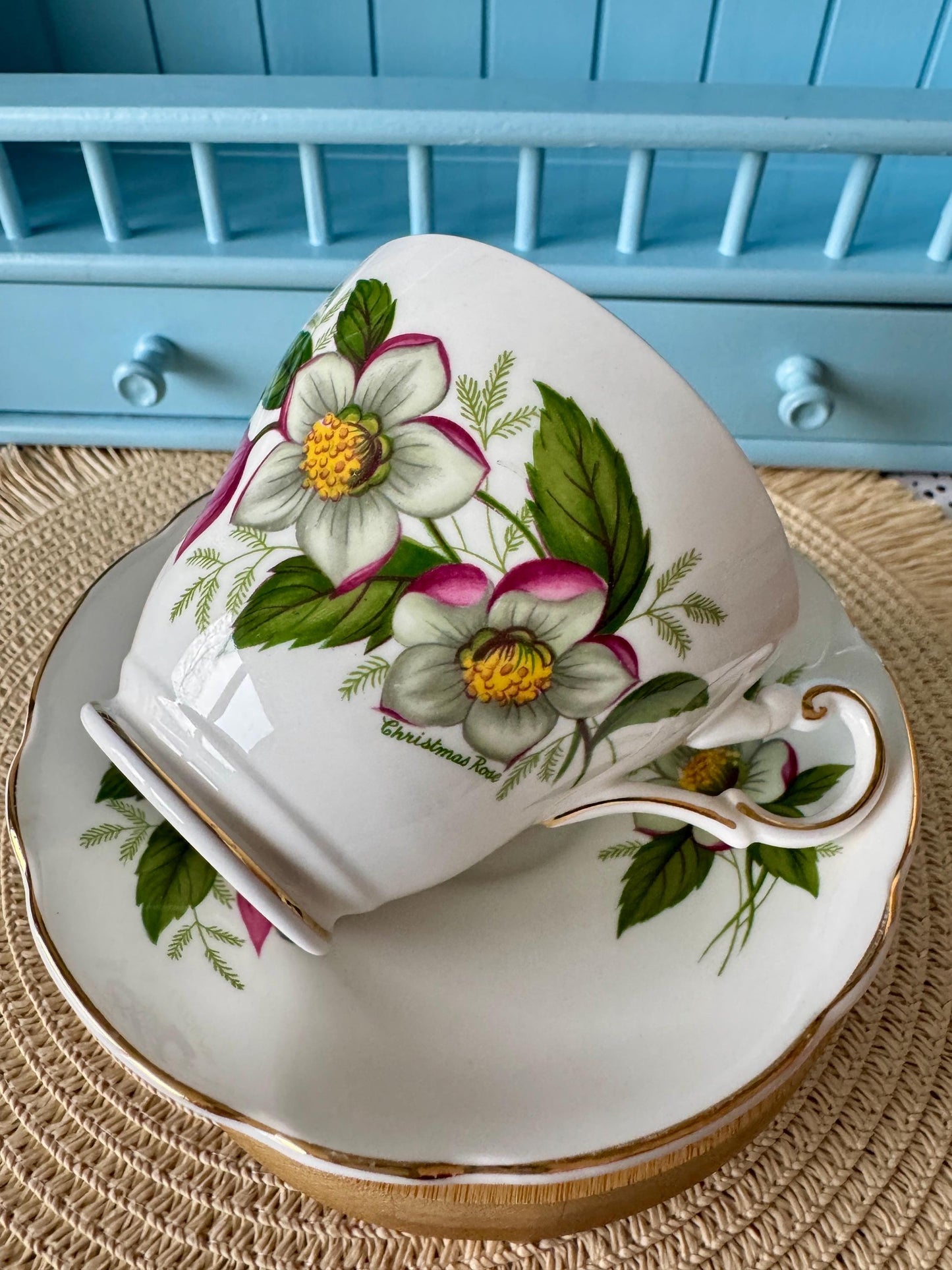 Vintage Regency Teacup & Saucer Set
