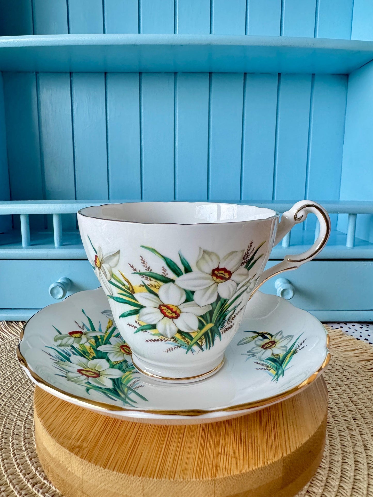 Vintage Regency Teacup & Saucer Set