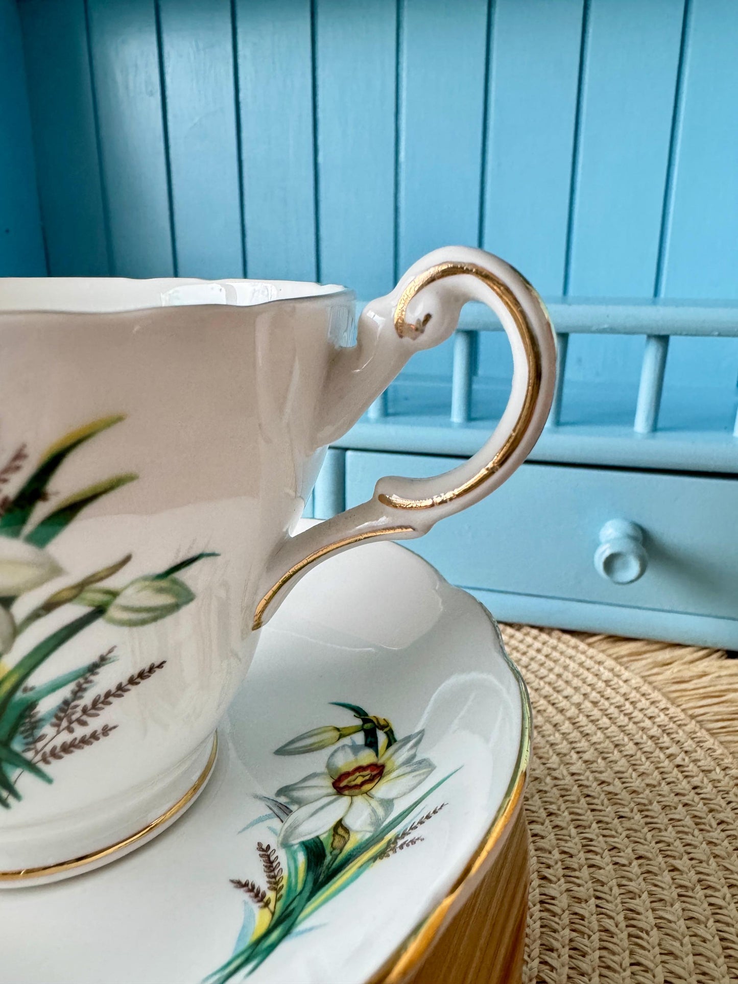 Vintage Regency Teacup & Saucer Set