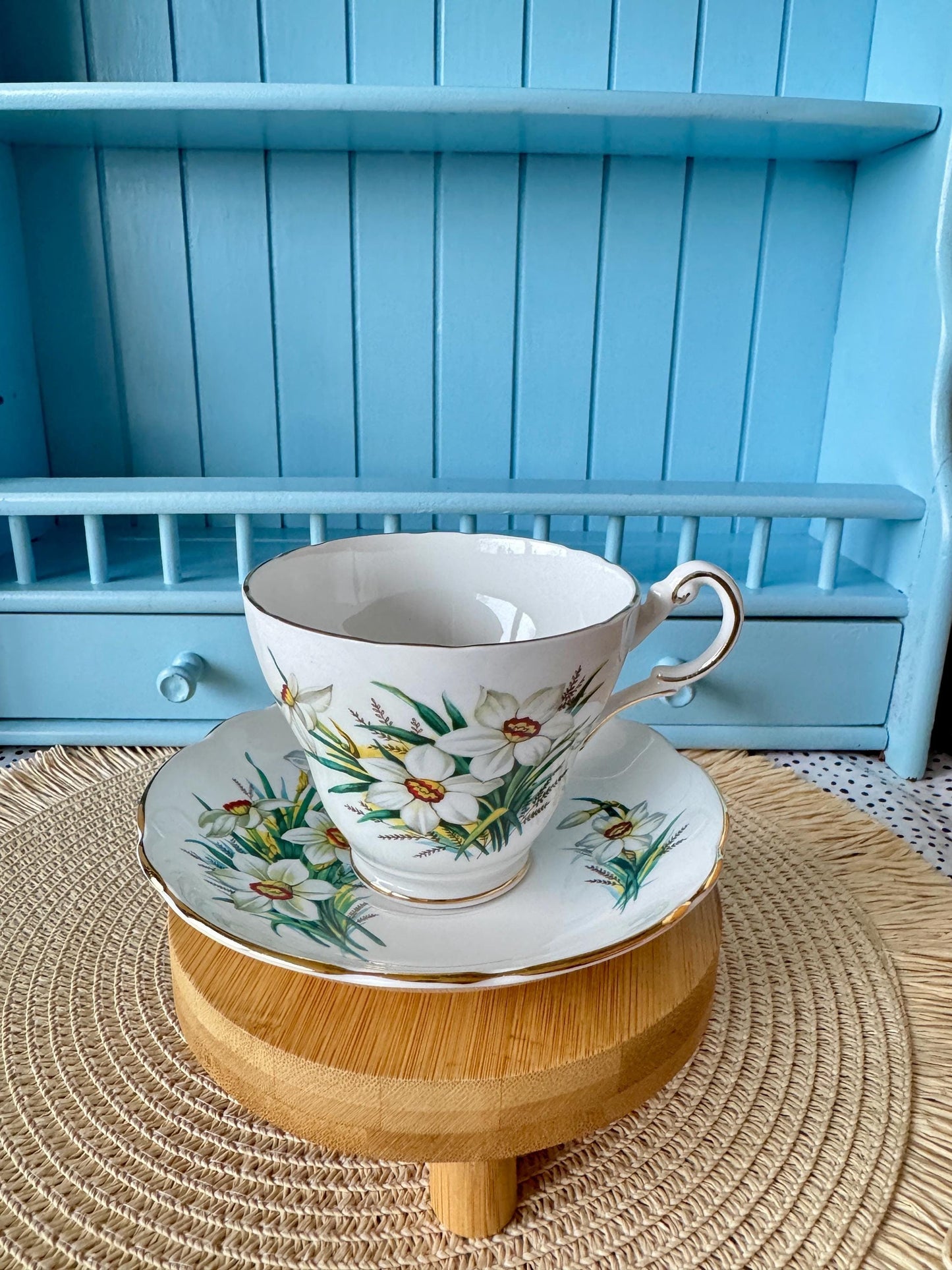 Vintage Regency Teacup & Saucer Set