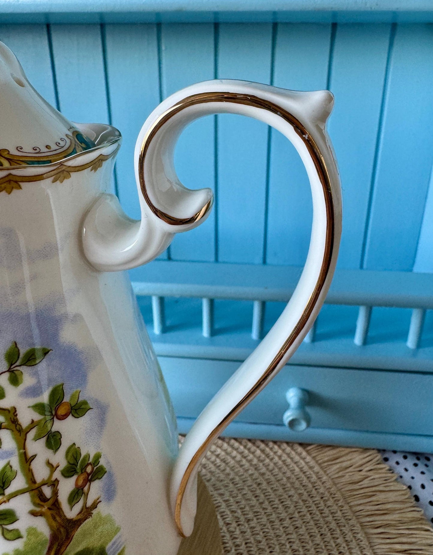 Hard to Find Vintage 'Royal Albert' Coffee Pot 'Chelsea Bird