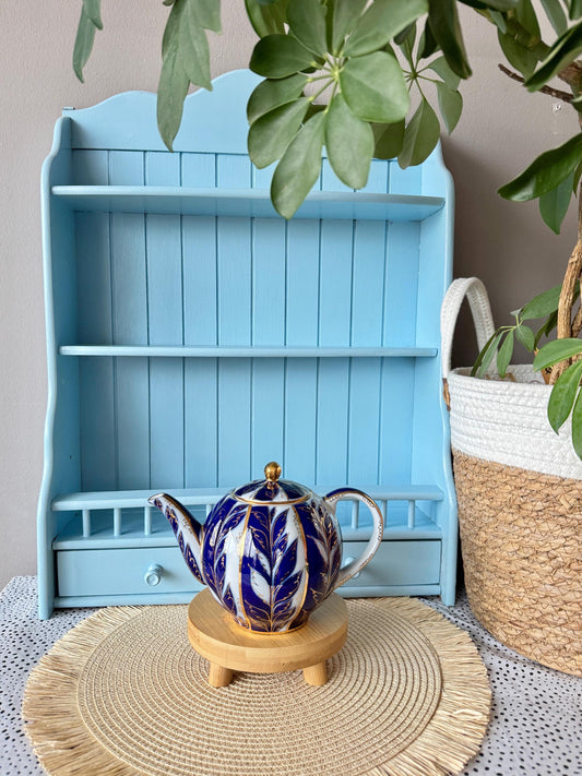 Vintage "Lomonosov" Winter Night Kobalt Blue Teapot