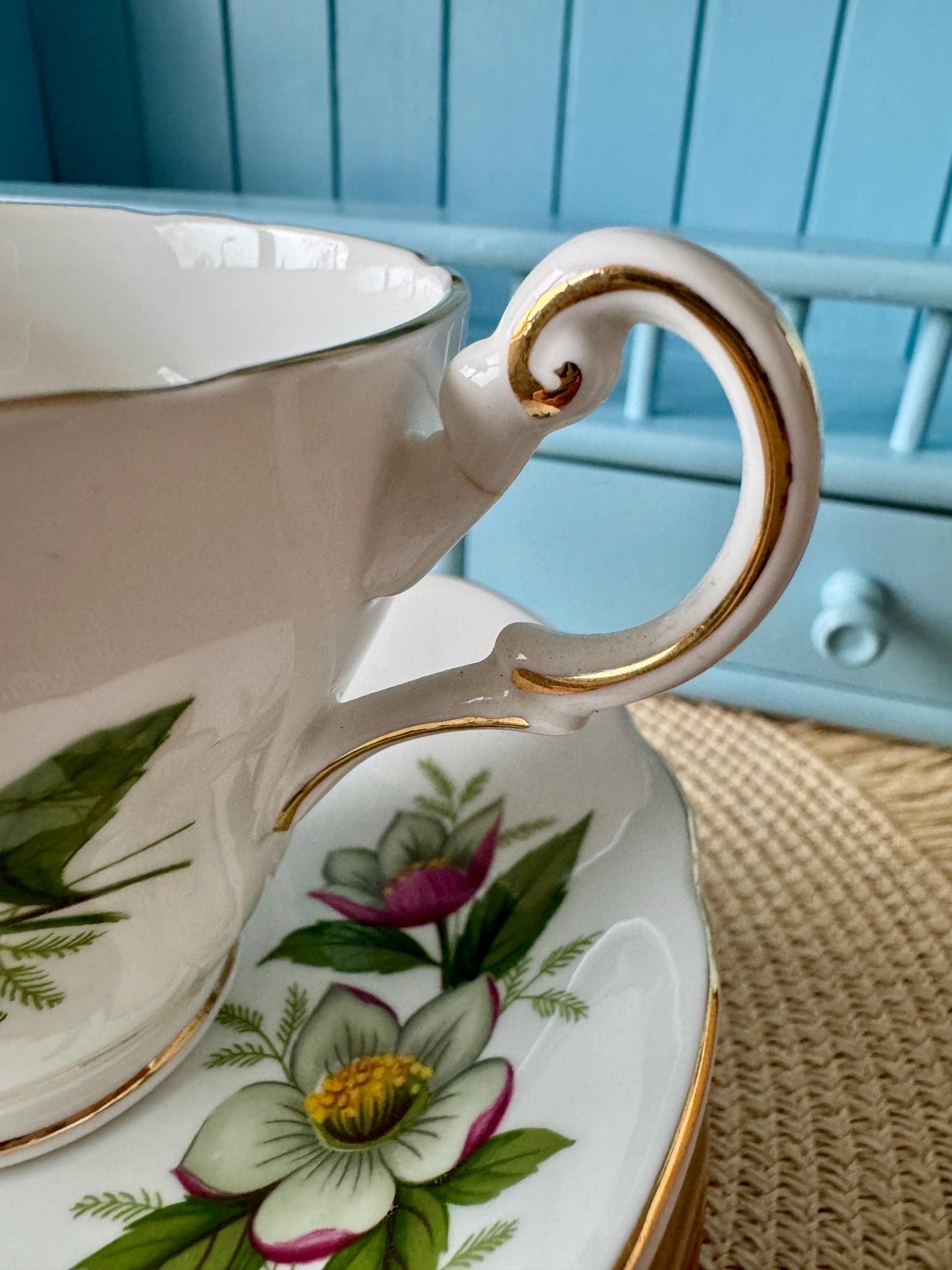 Vintage Regency Teacup & Saucer Set