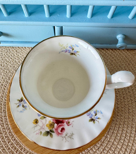 Vintage Royal Albert Tenderness Demitasse Cup & Saucer