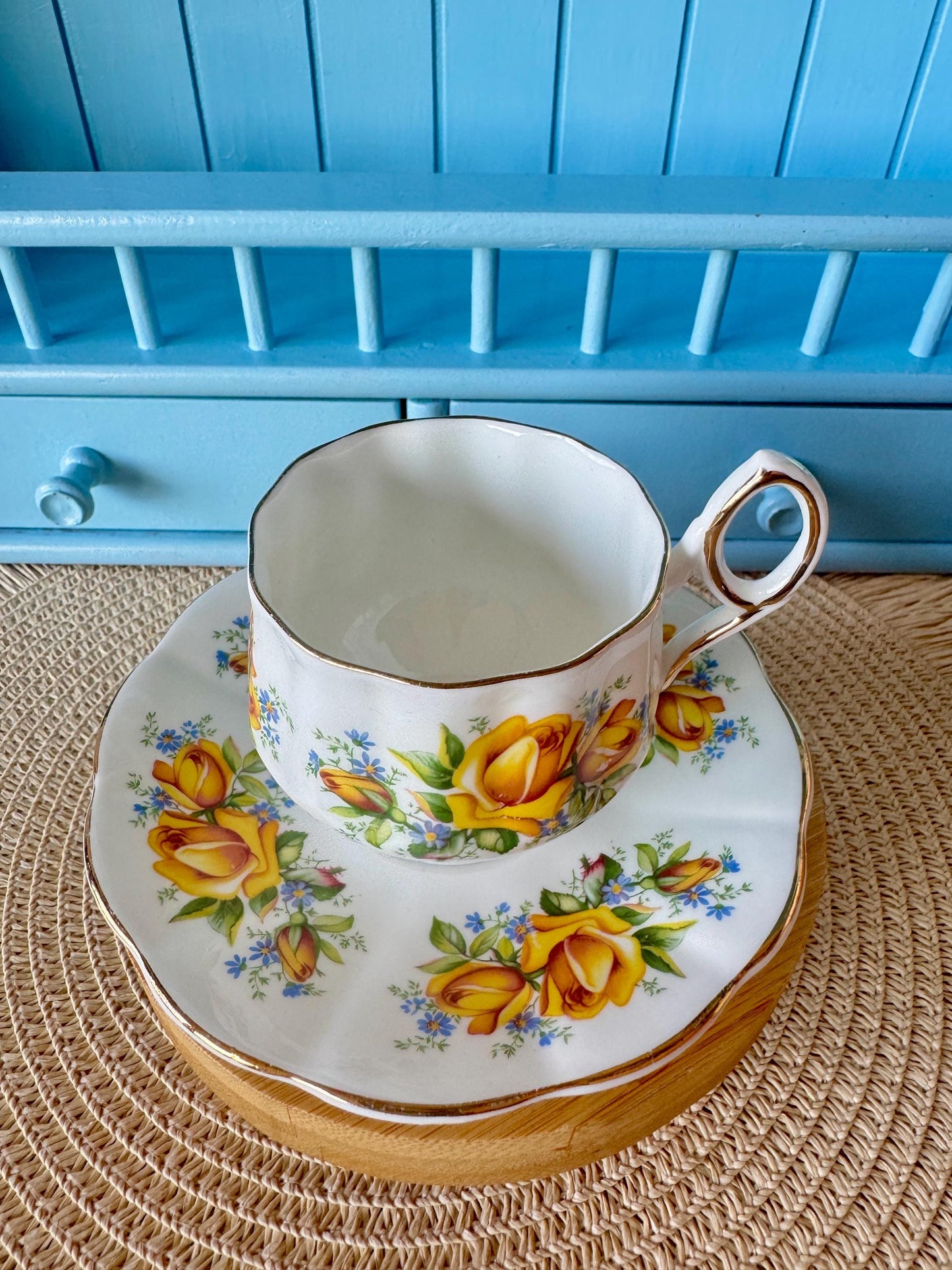 Vintage Elizabethan Taylor & Kent Coffee Cup And Saucer