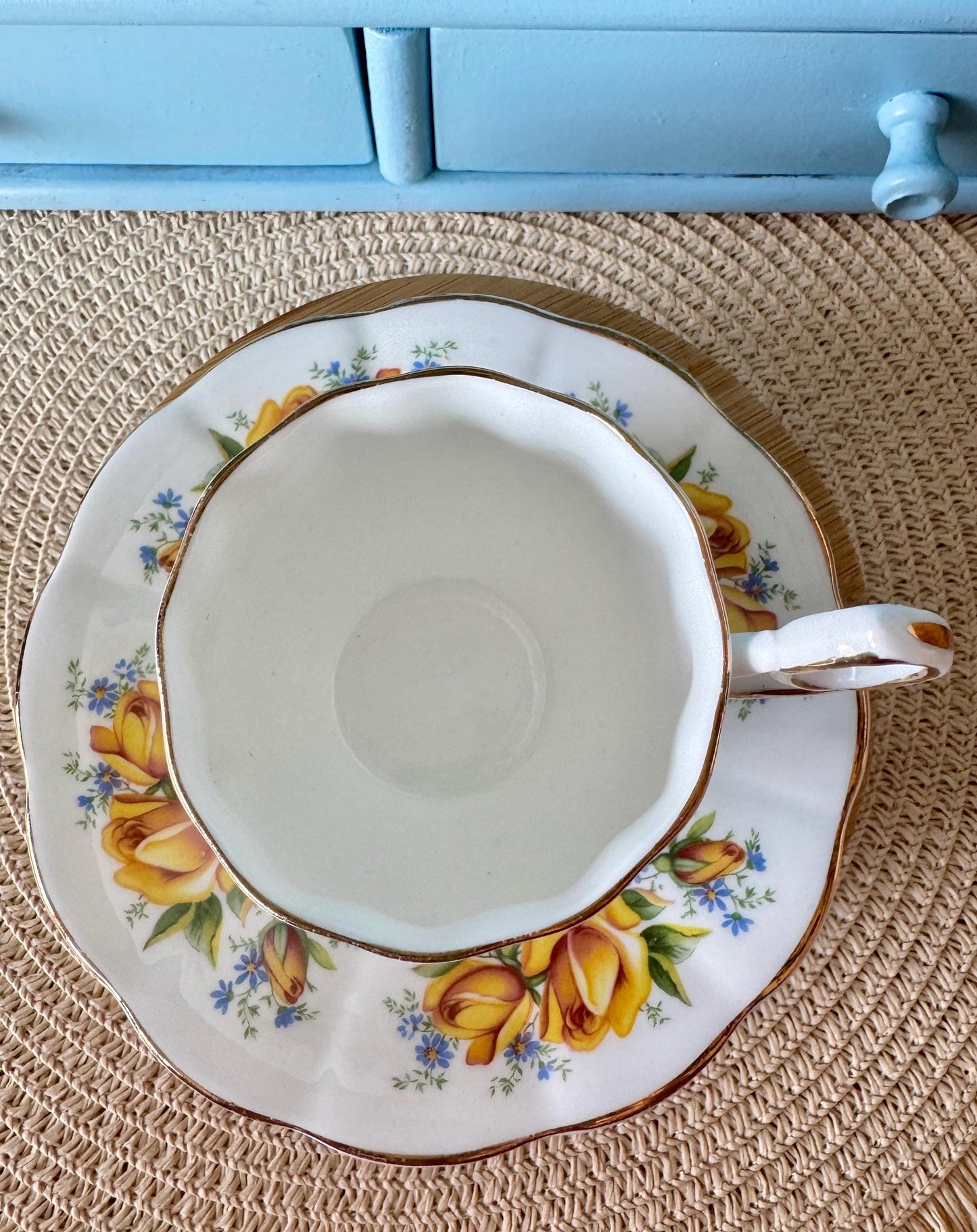 Vintage Elizabethan Taylor & Kent Coffee Cup And Saucer