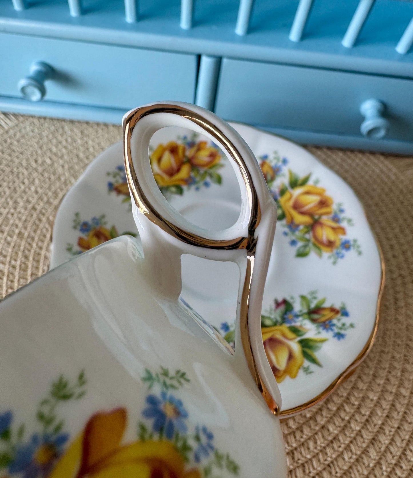 Vintage Elizabethan Taylor & Kent Coffee Cup And Saucer