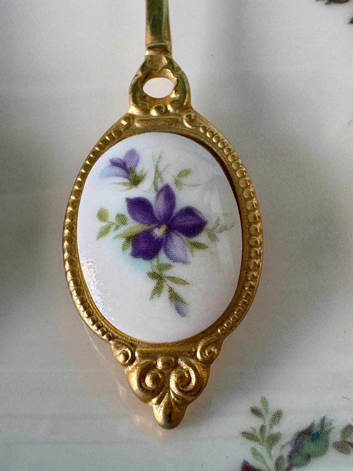 Vintage Collectible Royal Albert "Flower of the Month" Gold