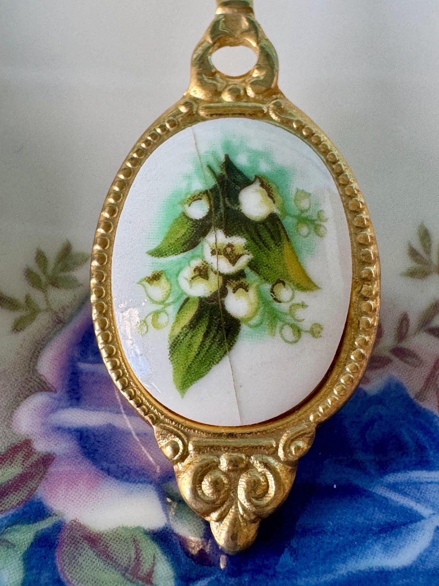 Vintage Collectible Royal Albert "Flower of the Month" Gold