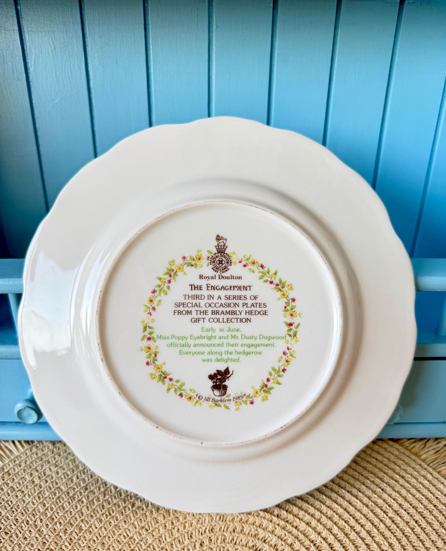 Vintage Royal Doulton "Brambly Hedge"  ~ The Engagement Plat